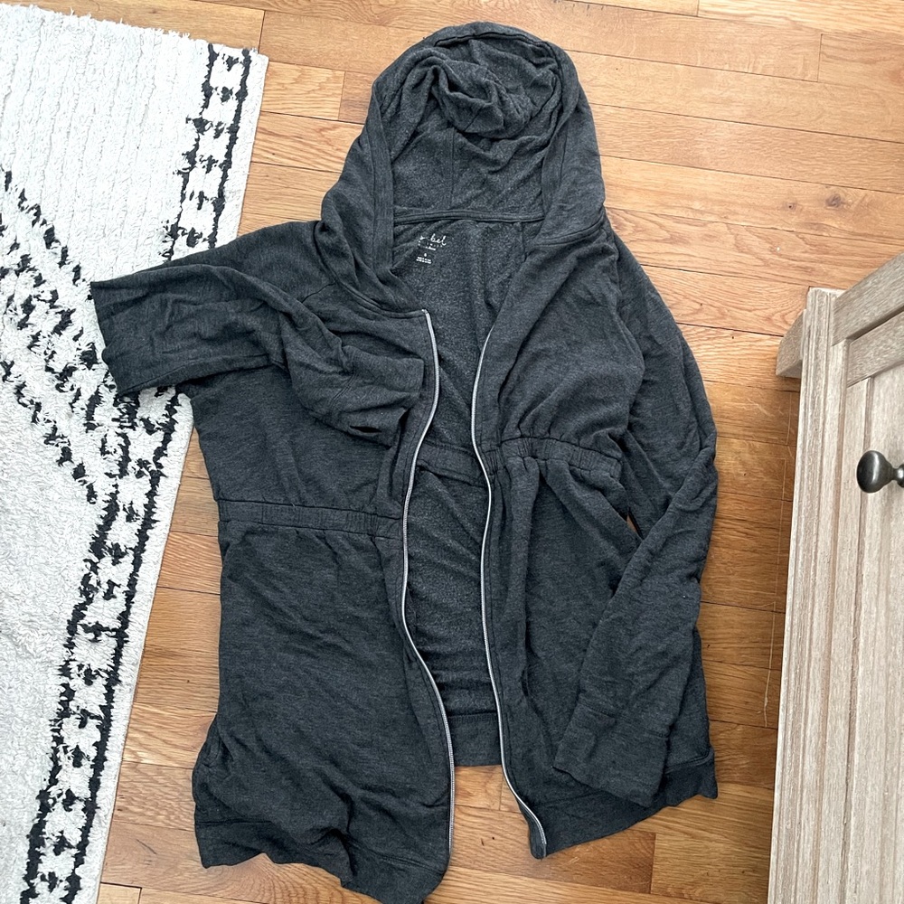 Charcoal maternity hoodie
